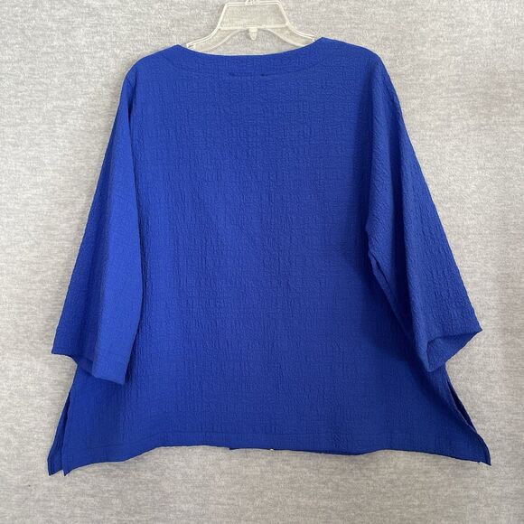 Moonlight Y&S Lagenlook Top Size S Funky Artsy Asymmetrical Oversized Boxy Tunic - Picture 6 of 10